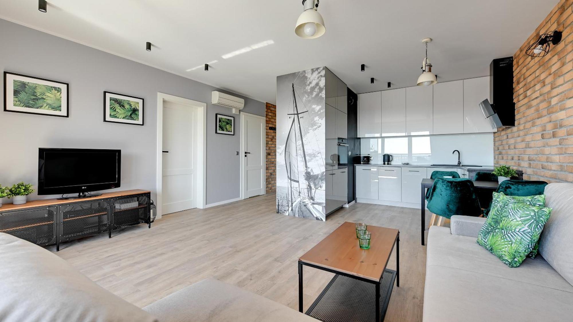 Dom & House - Apartments Waterlane Island กดัญสก์ ห้อง รูปภาพ