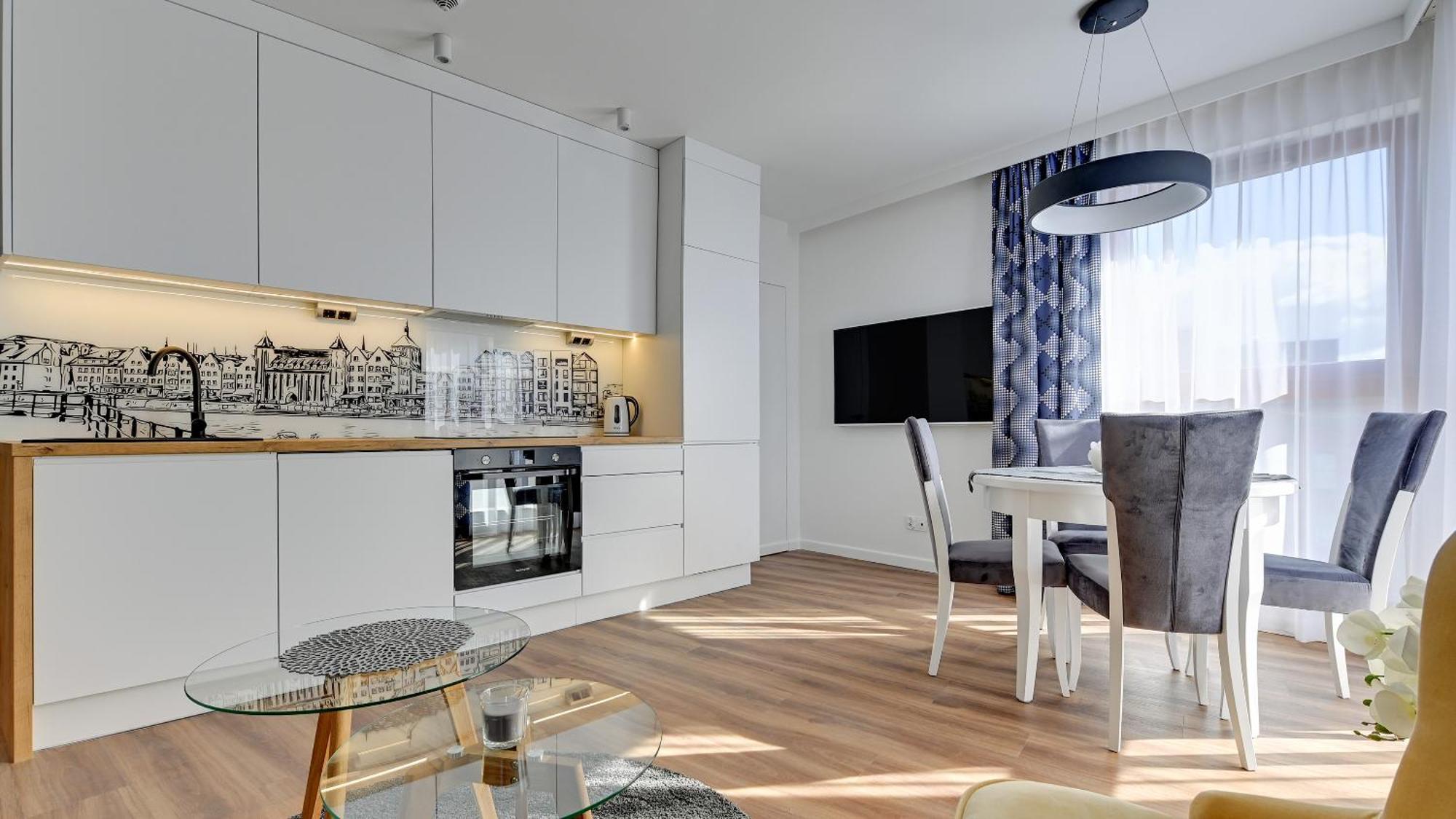 Dom & House - Apartments Waterlane Island กดัญสก์ ห้อง รูปภาพ